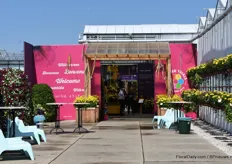 Entrance to the FlowerTrials location of MNP Flowers. At this location, also Roses Forever, Hishtil, Cohen, Jaldety, Padana and Hassinger Orchideen were presenting their products.